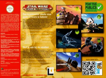 Star Wars - Rogue Squadron (Europe) (En,Fr,De) (Rev 1) box cover back